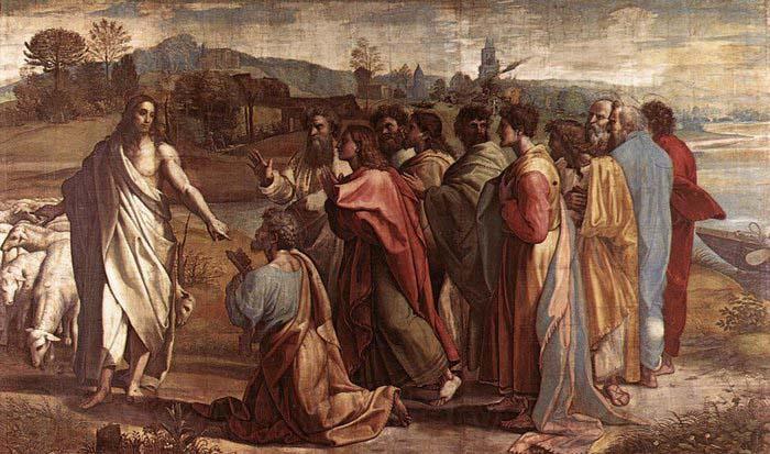 RAFFAELLO Sanzio The Handing-over the Keys